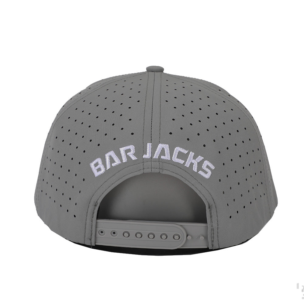 Bar Jacks Gray Swordfish Performance Snapback Hat