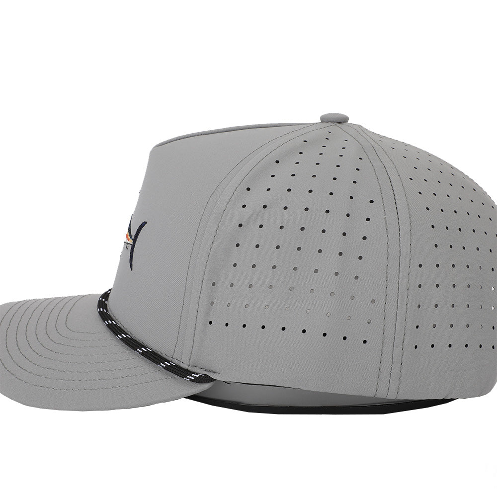 Bar Jacks Gray Swordfish Performance Snapback Hat