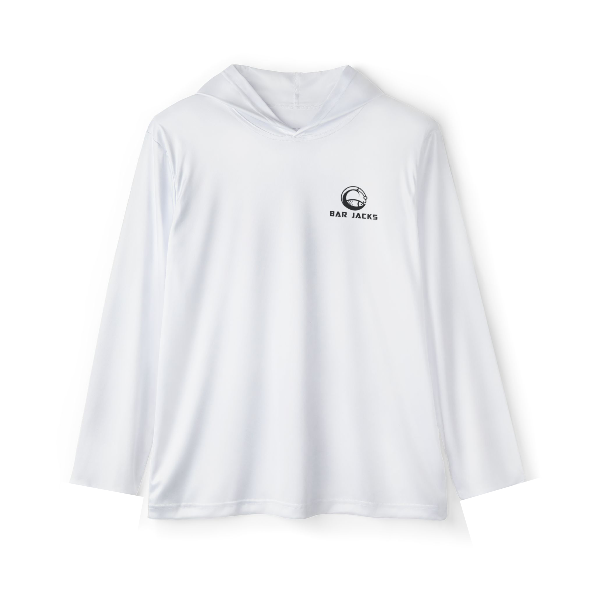 Bar Jacks Signature Boat Hoodie back view – Offshore fishing apparel South Florida