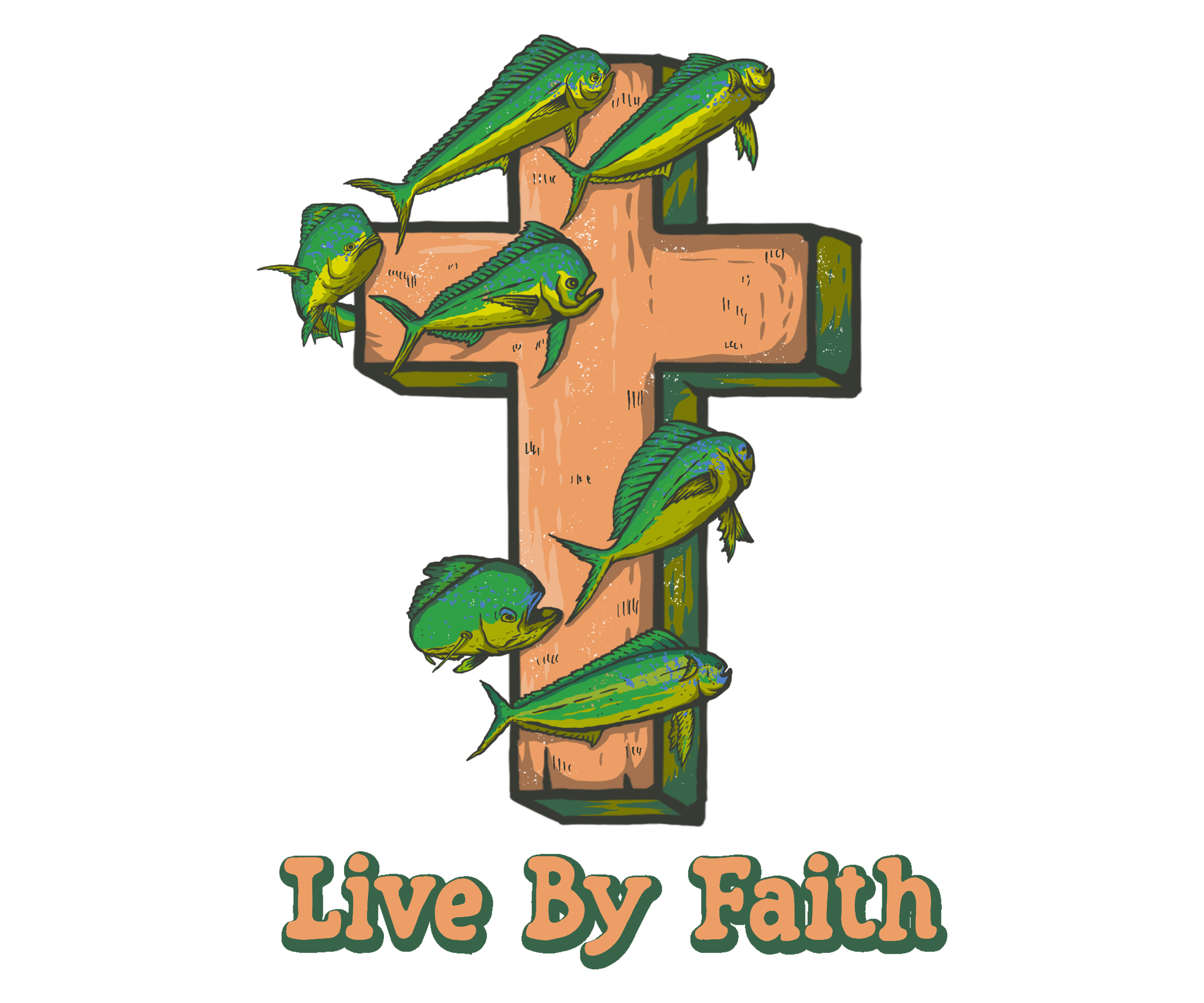 Live By Faith Performance Hooded Fishing Shirt