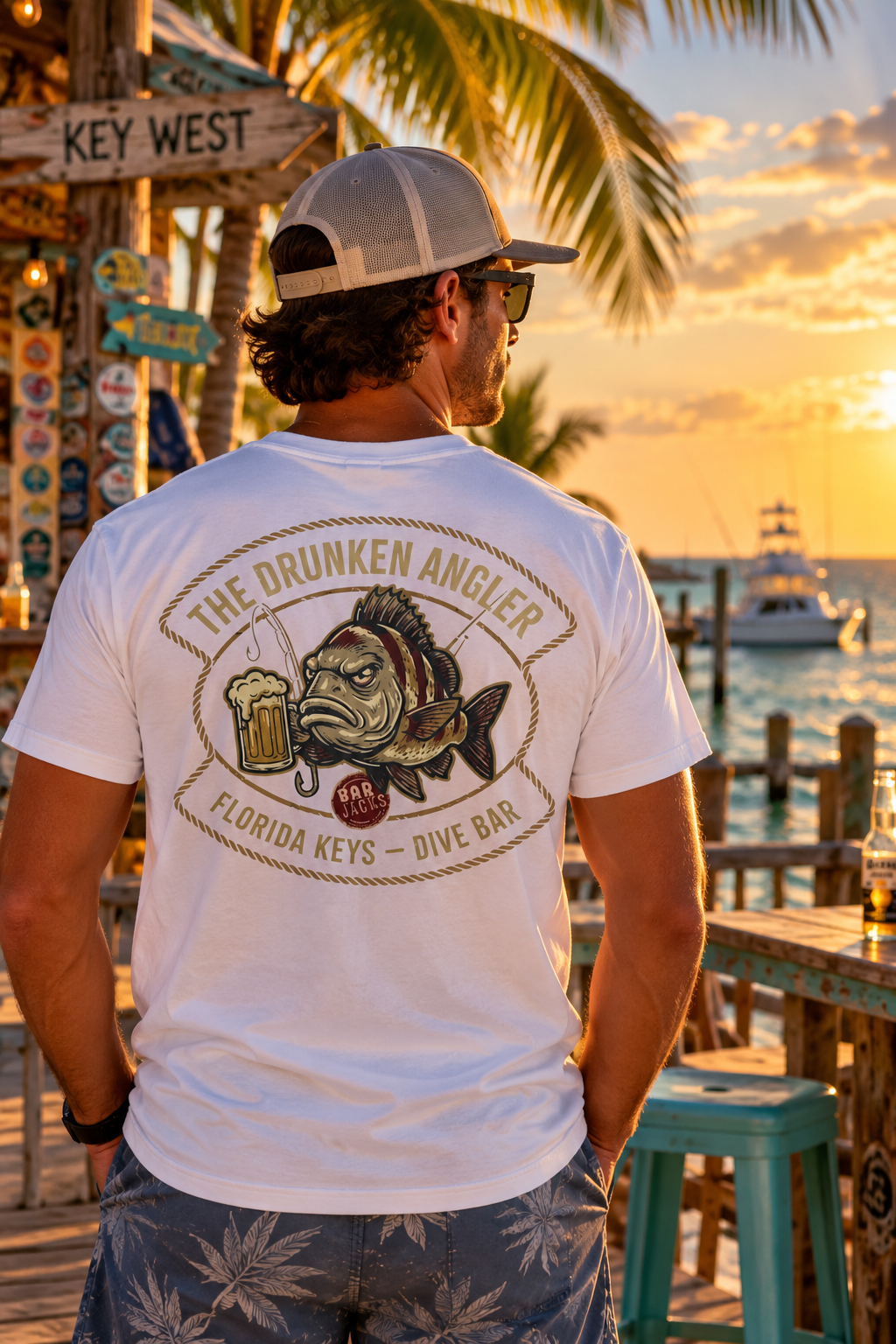 The Drunken Angler Cotton Tee