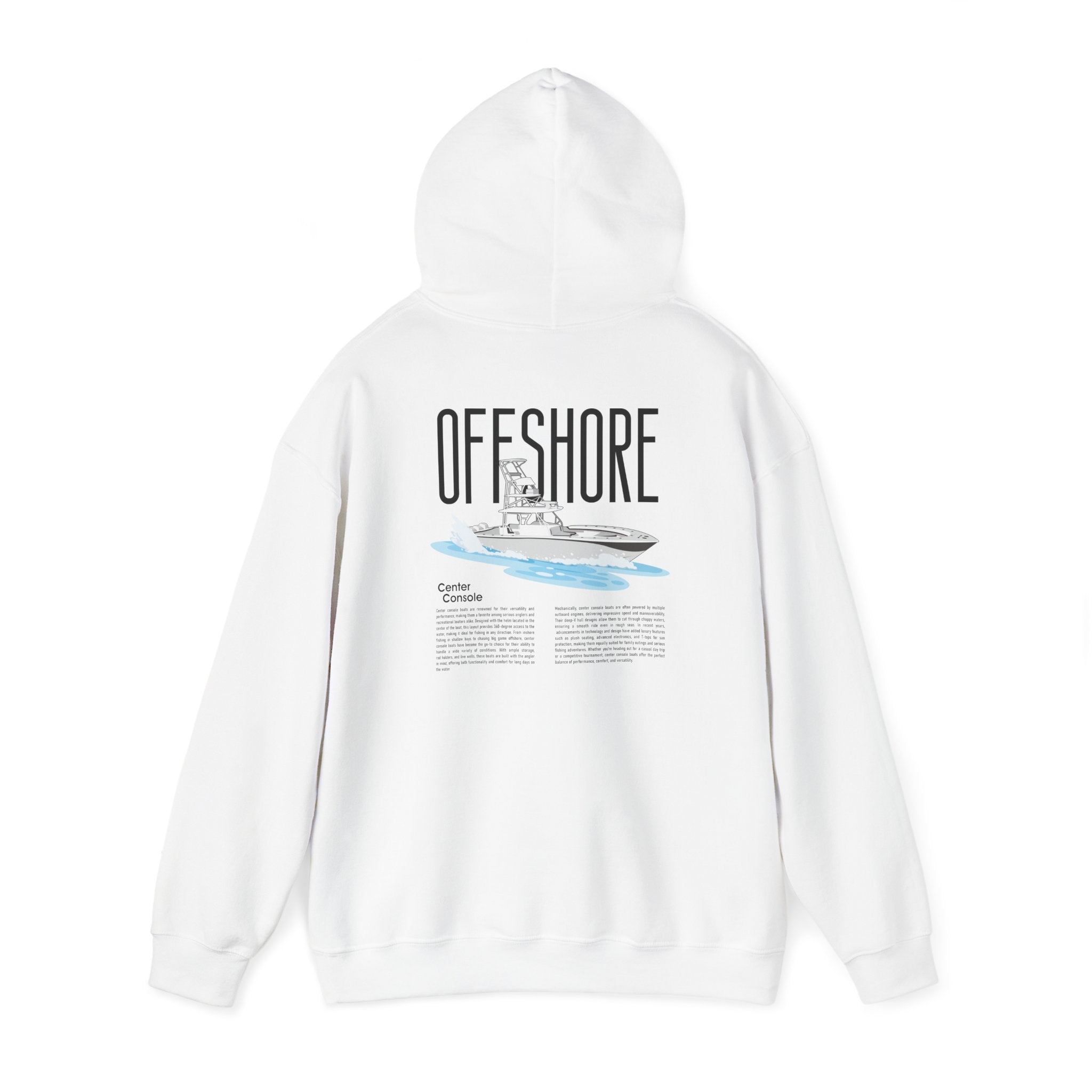 Offshore Fishing Center Console Premium Sweatshirt Hoodie