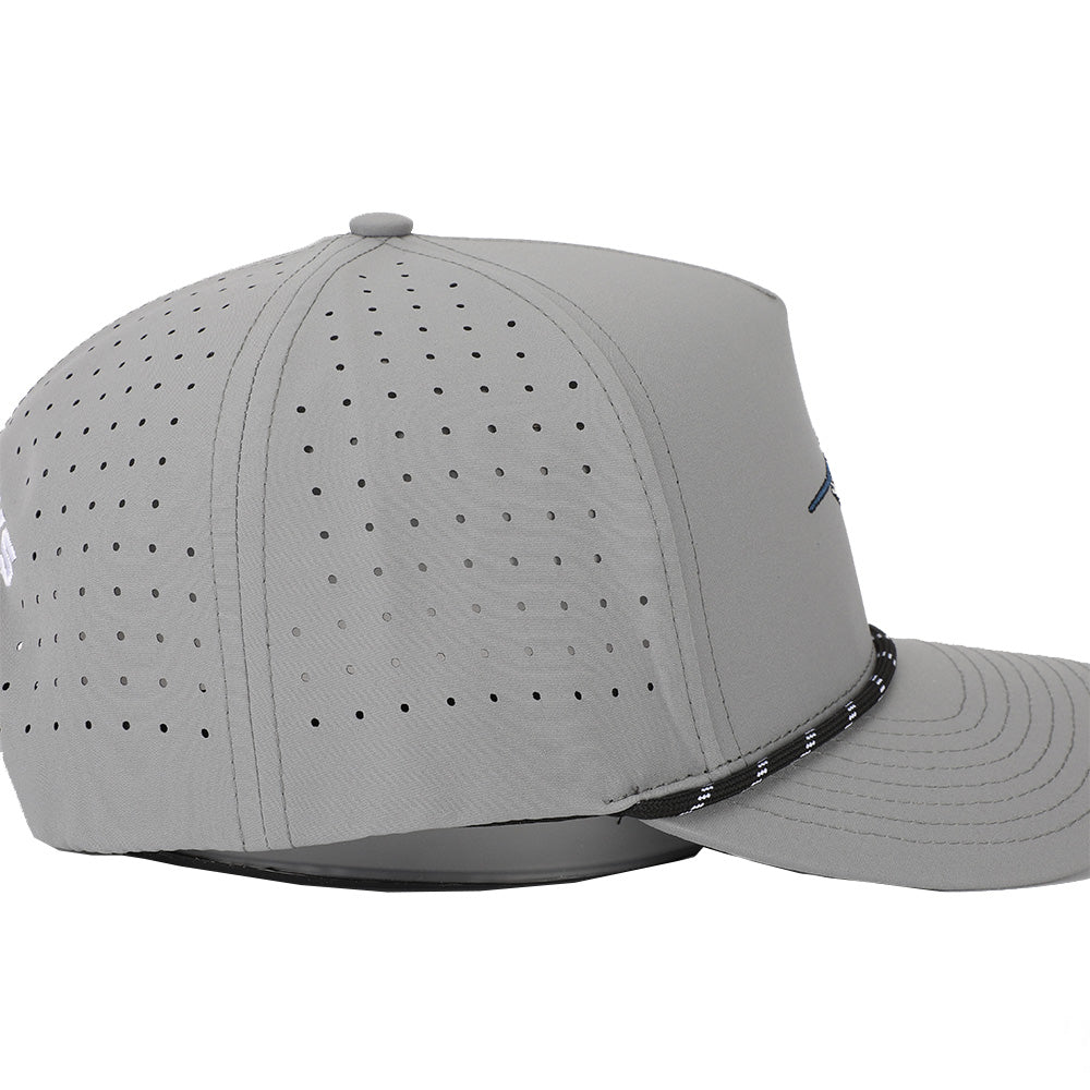 Bar Jacks Gray Swordfish Performance Snapback Hat