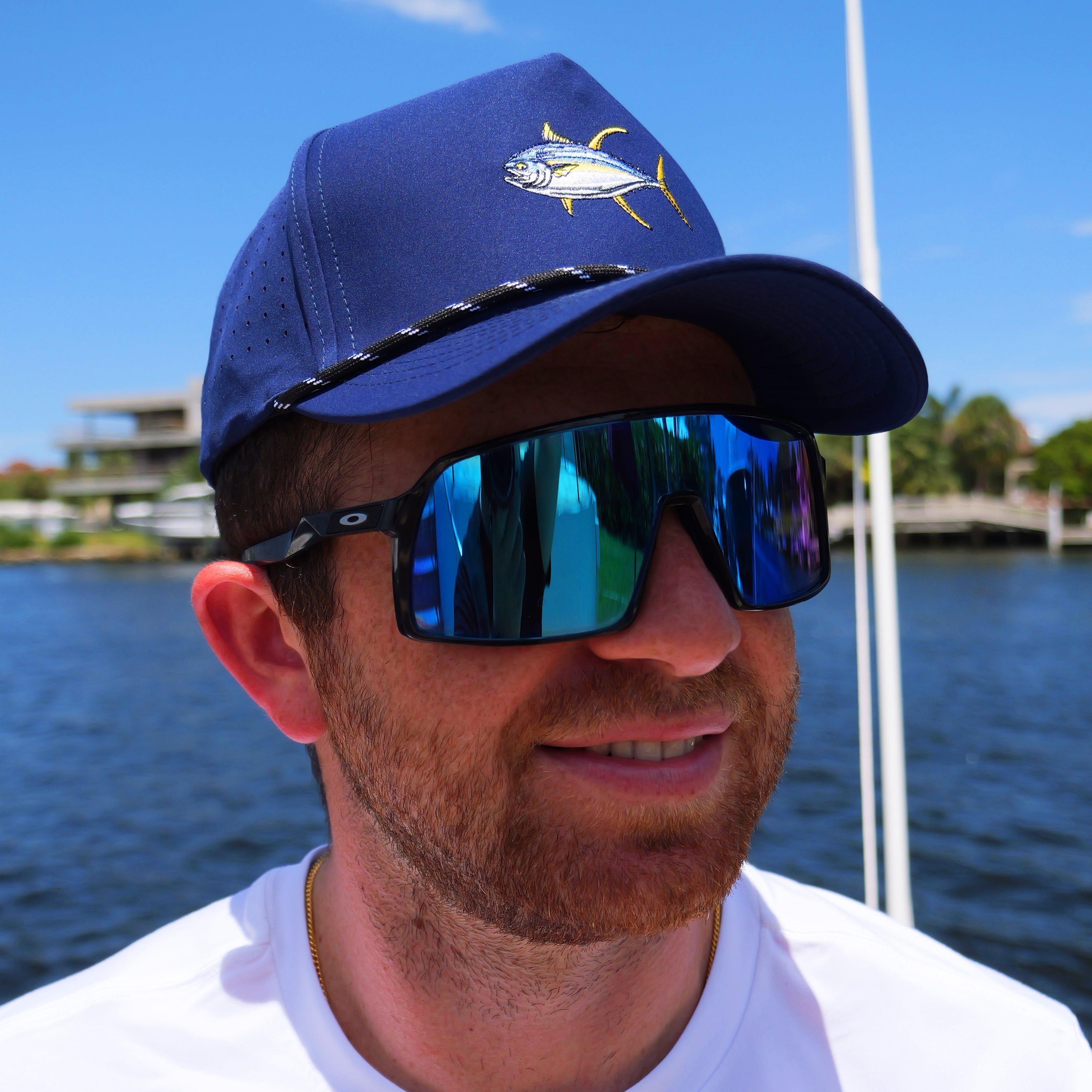 Bar Jacks Navy Tuna Performance Snapback Hat