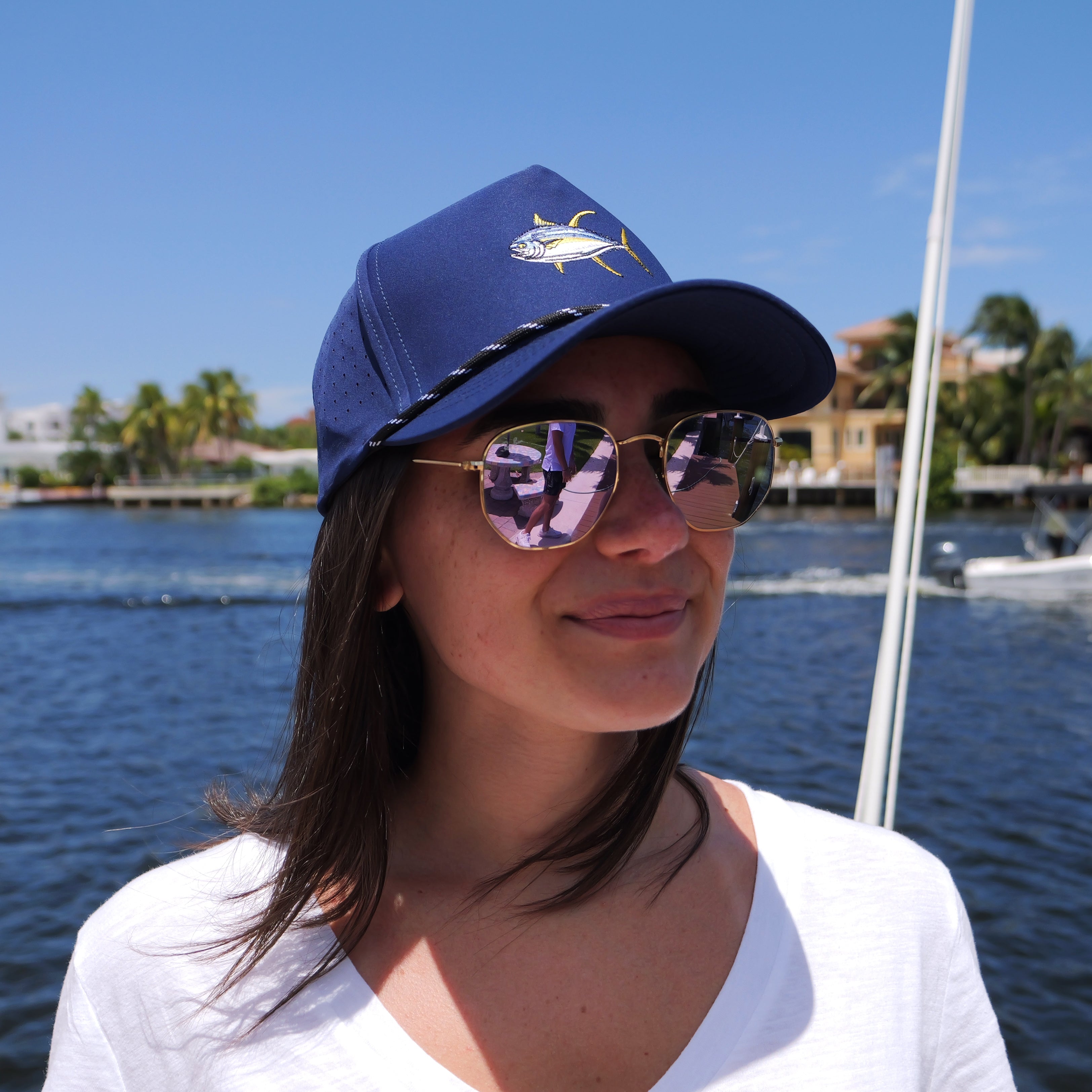 Bar Jacks Navy Tuna Performance Snapback Hat